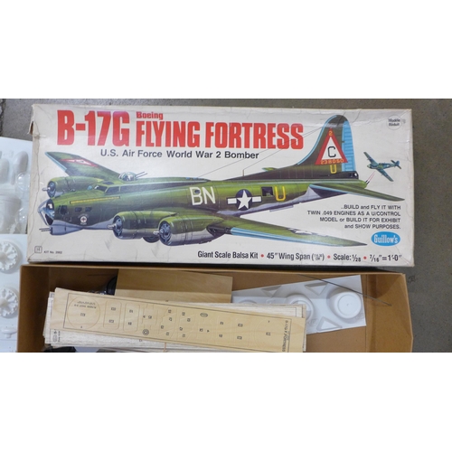 761 - A Guillow's Flying Fortress balsa kit