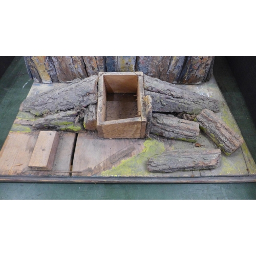 772 - A scratch built fort, early/mid 20th Century