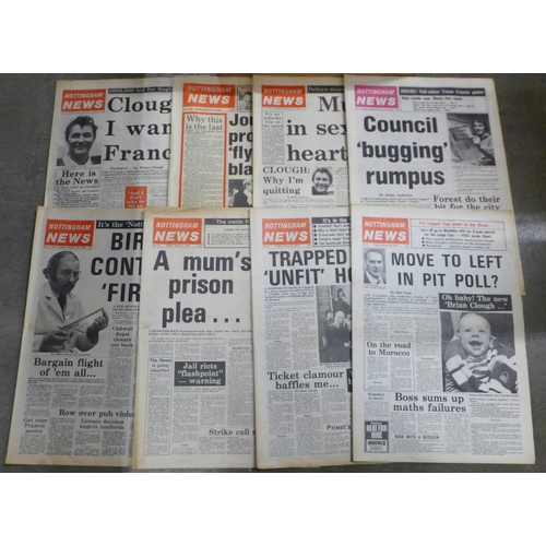 783 - A complete print run of Nottingham NEWS weekly papers, editions 1-162 (4.2.79-19.3.82) published by ... 