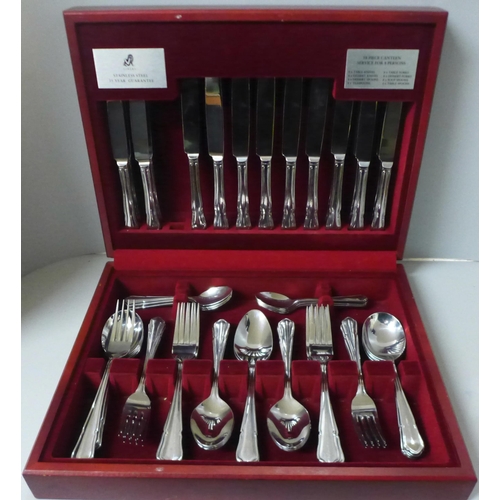 810 - A fifty-eight piece Viners canteen of cutlery