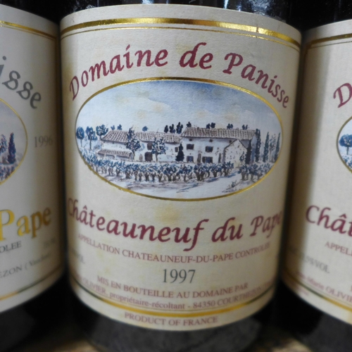 816 - Chateauneaf du Pape, Domain de Panisse, two 1996 and four 1997