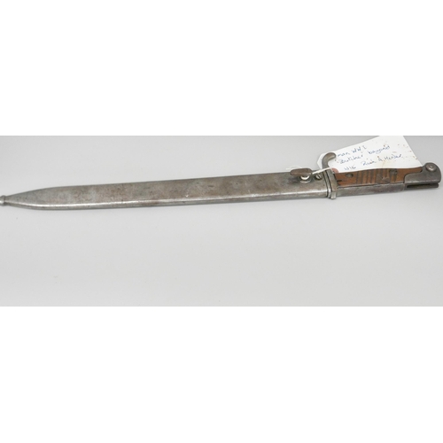 830 - A German WWI 'Butcher' bayonet W16 Rich A. Herder