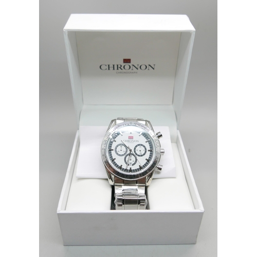 867 - A gentleman's Chronon chronograph wristwatch