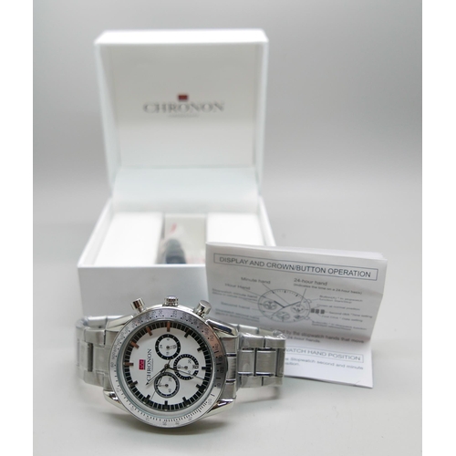 867 - A gentleman's Chronon chronograph wristwatch