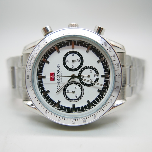 867 - A gentleman's Chronon chronograph wristwatch