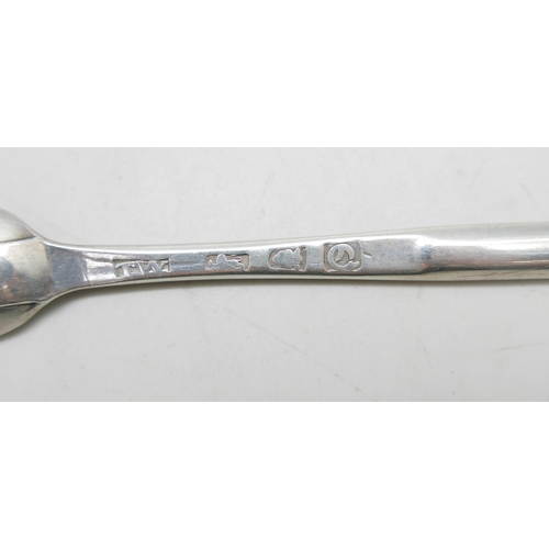 878 - A George III silver marrow scoop, London 1771, Thomas Wallis I, 47g