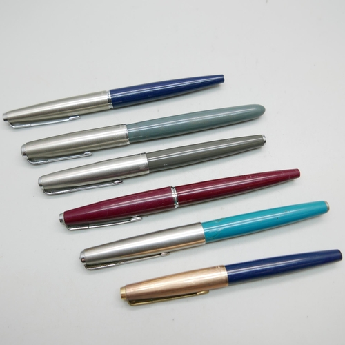 914 - Six Parker fountain pens