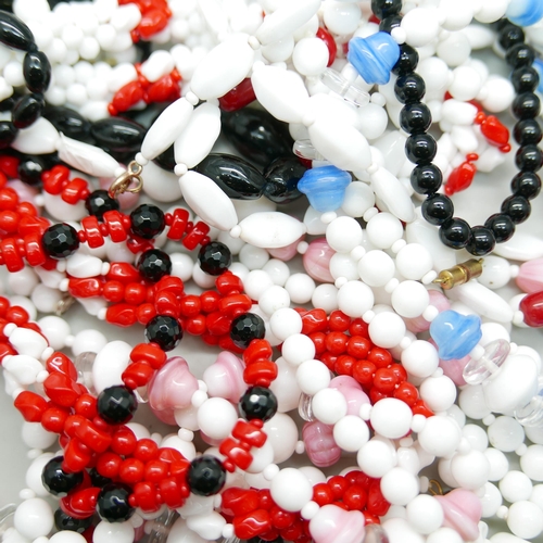 934 - Vintage glass bead necklaces