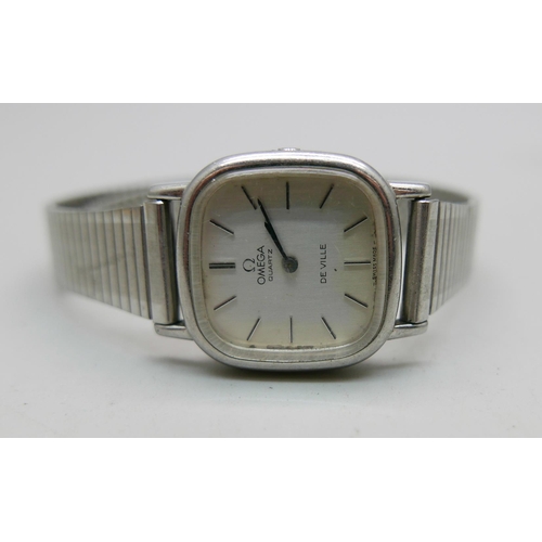 958 - Three lady's Omega DeVille quartz wristwatches