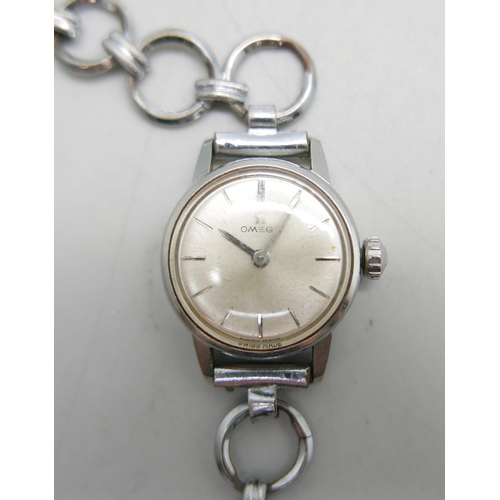 971 - Three lady's Omega wristwatches