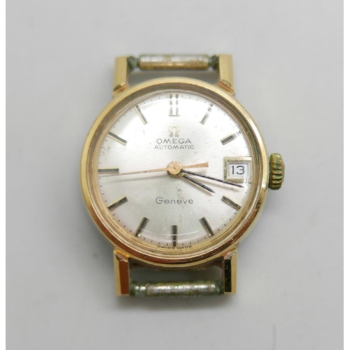 973 - A lady's Omega automatic date wristwatch