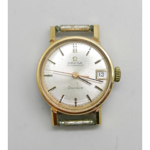 973 - A lady's Omega automatic date wristwatch