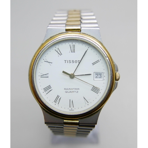 979 - A gentleman's 1980s Tissot Seastar quartz wristwatch