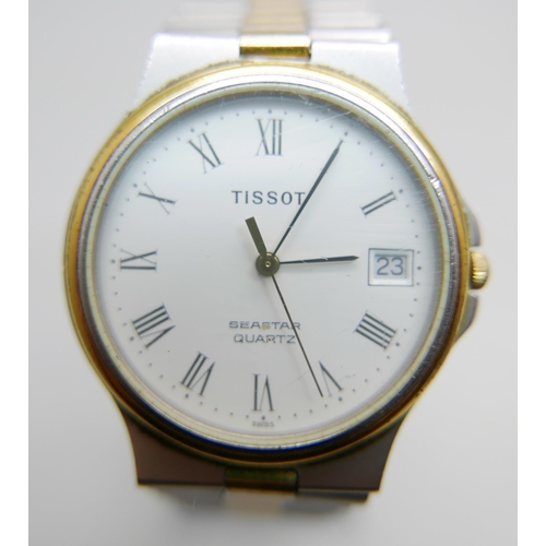 979 - A gentleman's 1980s Tissot Seastar quartz wristwatch