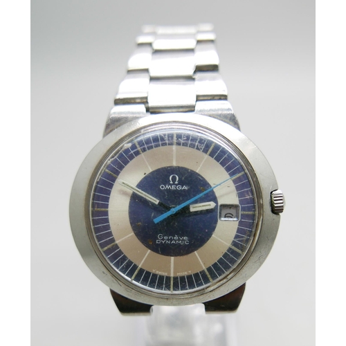 981 - A gentleman's Omega Dynamic wristwatch with sweep second hand and date aperture, (bracelet needs att... 