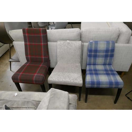 1437 - Three upholstered side chairs