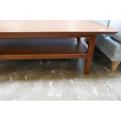 1443 - A teak effect mid Century style coffee table