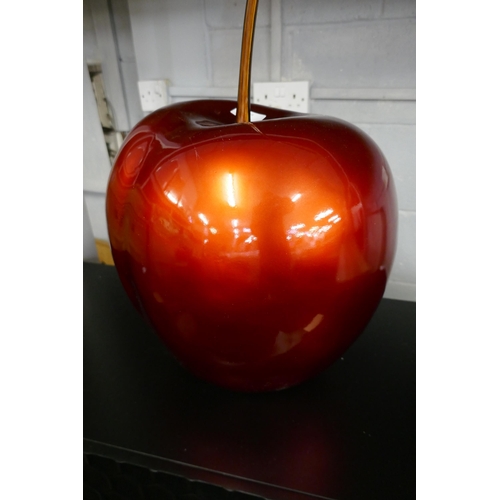 1509 - One large decorative Red Cherry with stem, 35cm x 30cm