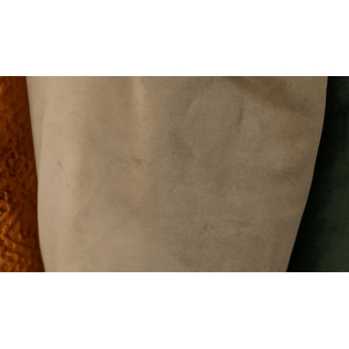 Grey velvet upholstery fabric part roll 7.6m