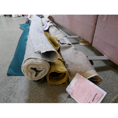 1605 - Four upholstery fabric part rolls