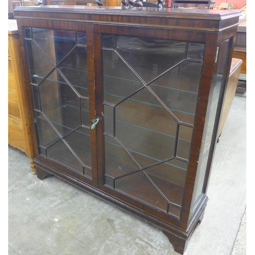 183 - A George III style mahogany display cabinet