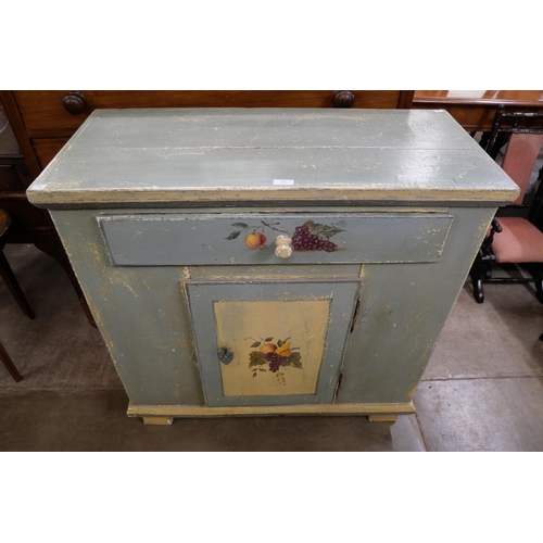 202 - A French style painted pine pantry cupboard