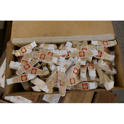 342 - A large quantity of cigar boxes and cigar labels