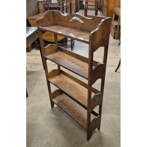 131 - An Arts and Crafts oak bookcase