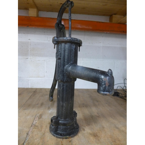 2240 - A vintage cast metal water pump