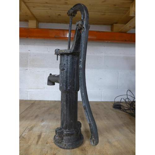 2240 - A vintage cast metal water pump