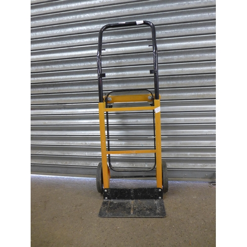 2283 - A black and yellow multi function sack trolley