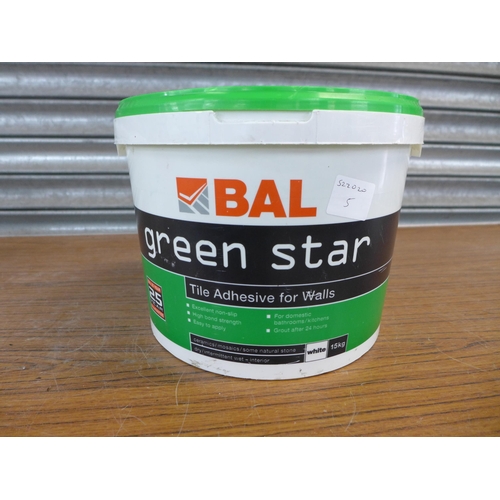 2291 - A 15kg tub of BAL Green Star tile adhesive and 10kg tub of Sika Fastfix All Weather Patio Jointing C... 