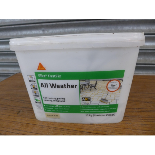 2291 - A 15kg tub of BAL Green Star tile adhesive and 10kg tub of Sika Fastfix All Weather Patio Jointing C... 