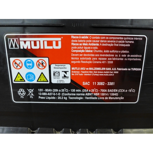 2299 - A Ford silver calcium 80 Ah 700A (SAE-EN) Mutlu automotive battery