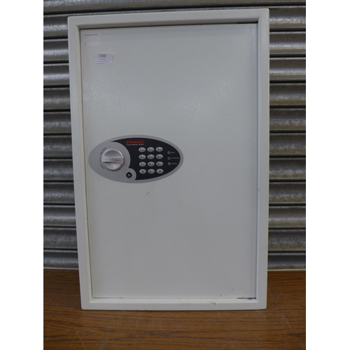 2300 - A Phoenix Safe Company Limited 66cm x 43cm x 13cm metal key safe with instruction booklet, spare key... 