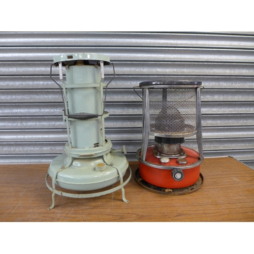 2310 - Two paraffin heaters; a Parasene Big Red and an Aladdin Series 25