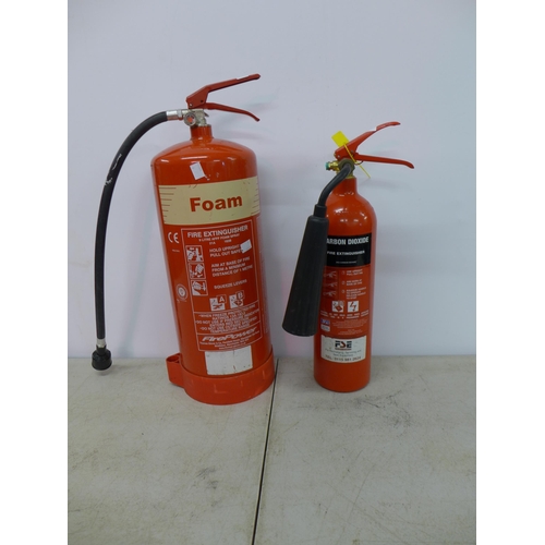 2356 - 2 Fire extinguishers - one foam ,one CO