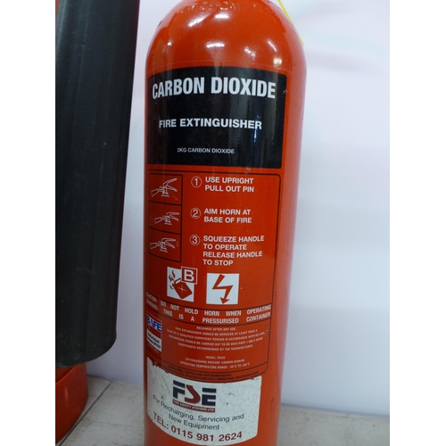 2356 - 2 Fire extinguishers - one foam ,one CO