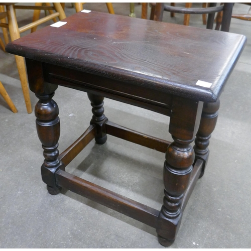 111B - An 18th Century style oak joint stool