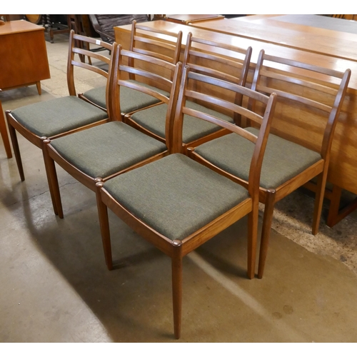 20 - A set of six G-Plan Fresco teak dining chairs