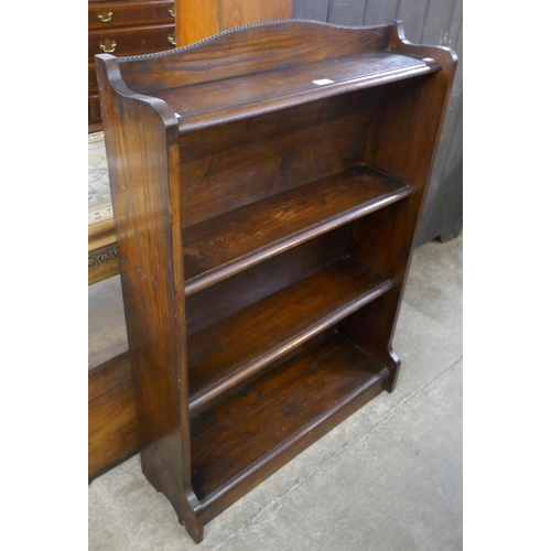 93 - An early 20th Century oak open bookcase