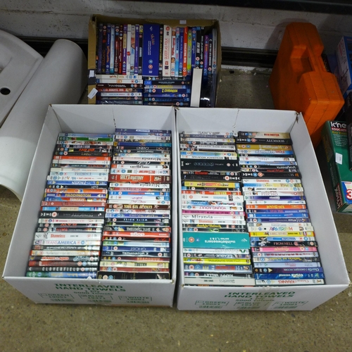 2087 - A collection of 3 boxes of assorted DVDs and Blu-Rays