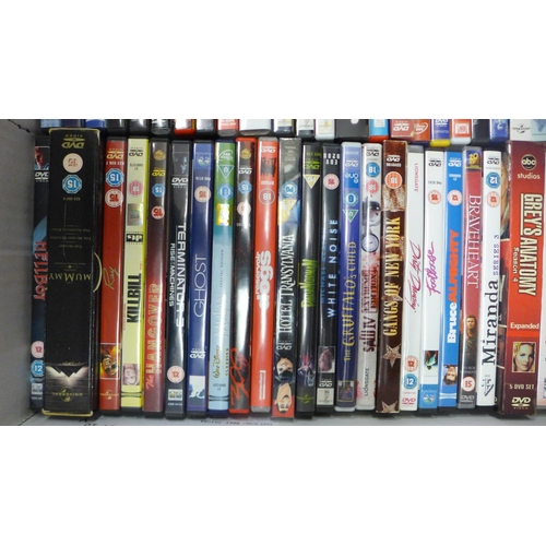 2087 - A collection of 3 boxes of assorted DVDs and Blu-Rays