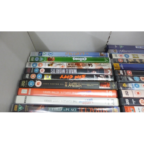 2087 - A collection of 3 boxes of assorted DVDs and Blu-Rays