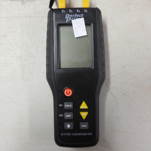 2108 - A Perfect Prime K-type thermometer and an Etekcity infrared thermometer