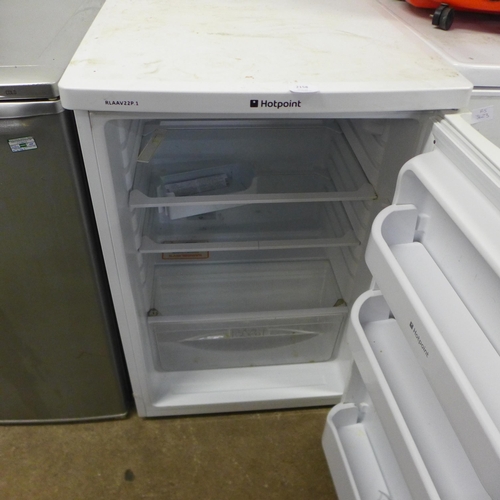 2158 - A Hotpoint (RLAAV22P.1) under counter fridge