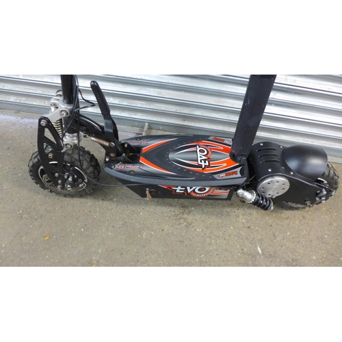 2182 - Evo Powerboards 800w off road electric scooter with key - no charger - Police repossession