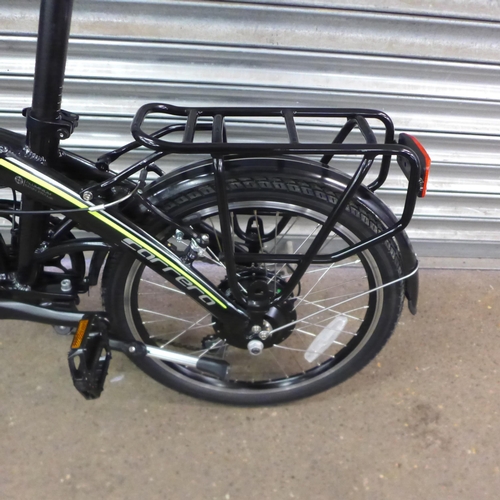 2183 - A Carrera Crosscity E folding aluminium electric bike with charger and key - unused - stood for two ... 