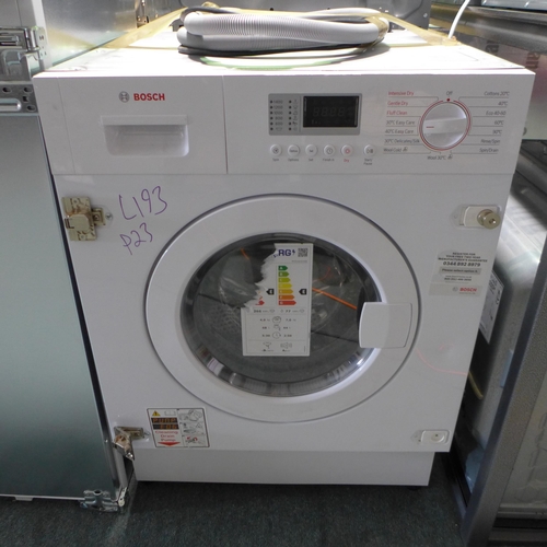 Bosch Integrated Washer Dryer (7+4kg) - Model no. WKD28352GB  H820xW595xD580 Original RRP  £945.83 inc. vat (441-193)  * This lot is subject to vat