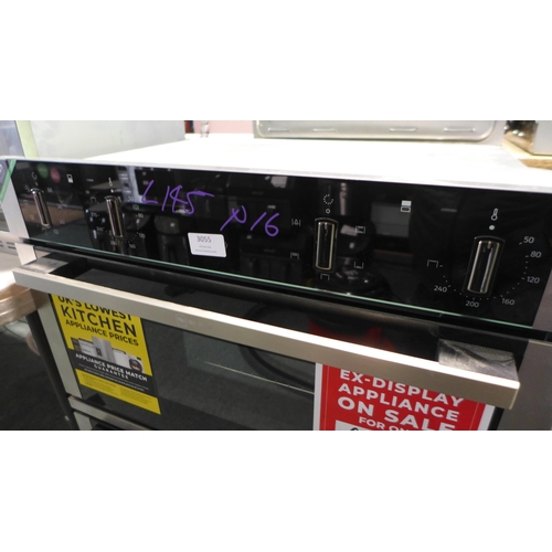 3055 - Neff  N50 Built-In Double Oven - Model no. U1ACE2HN0B,  H888xW594xD550  Original RRP  £699.17 inc. v... 